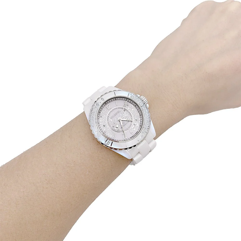 CHANEL ceramic and diamond watch. - Image 2