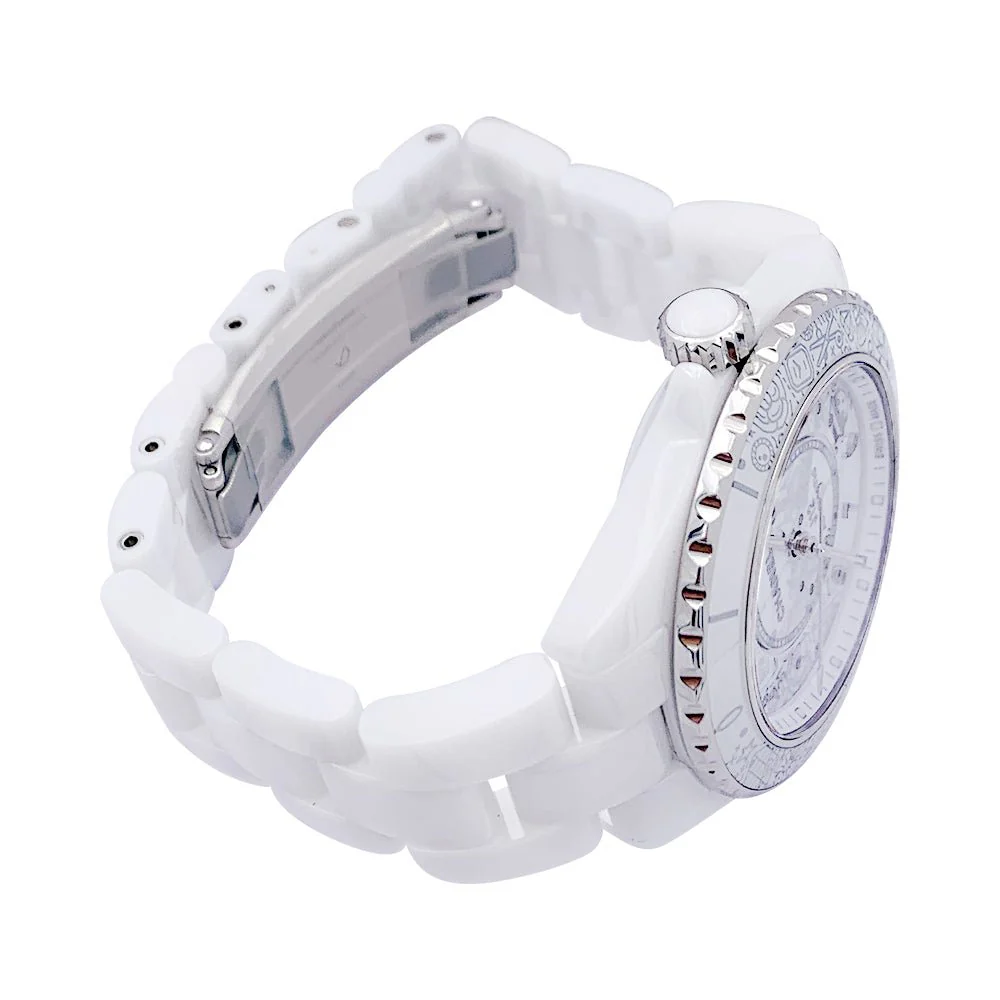 CHANEL ceramic and diamond watch. - Image 4