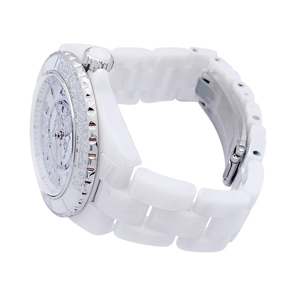 CHANEL ceramic and diamond watch. - Image 5