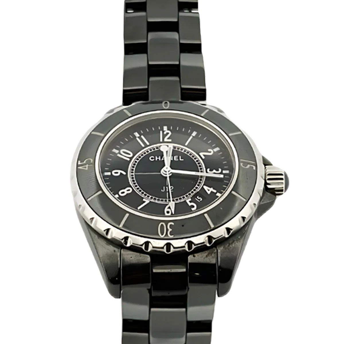 CHANEL J12 watch in black ceramic - Image 2