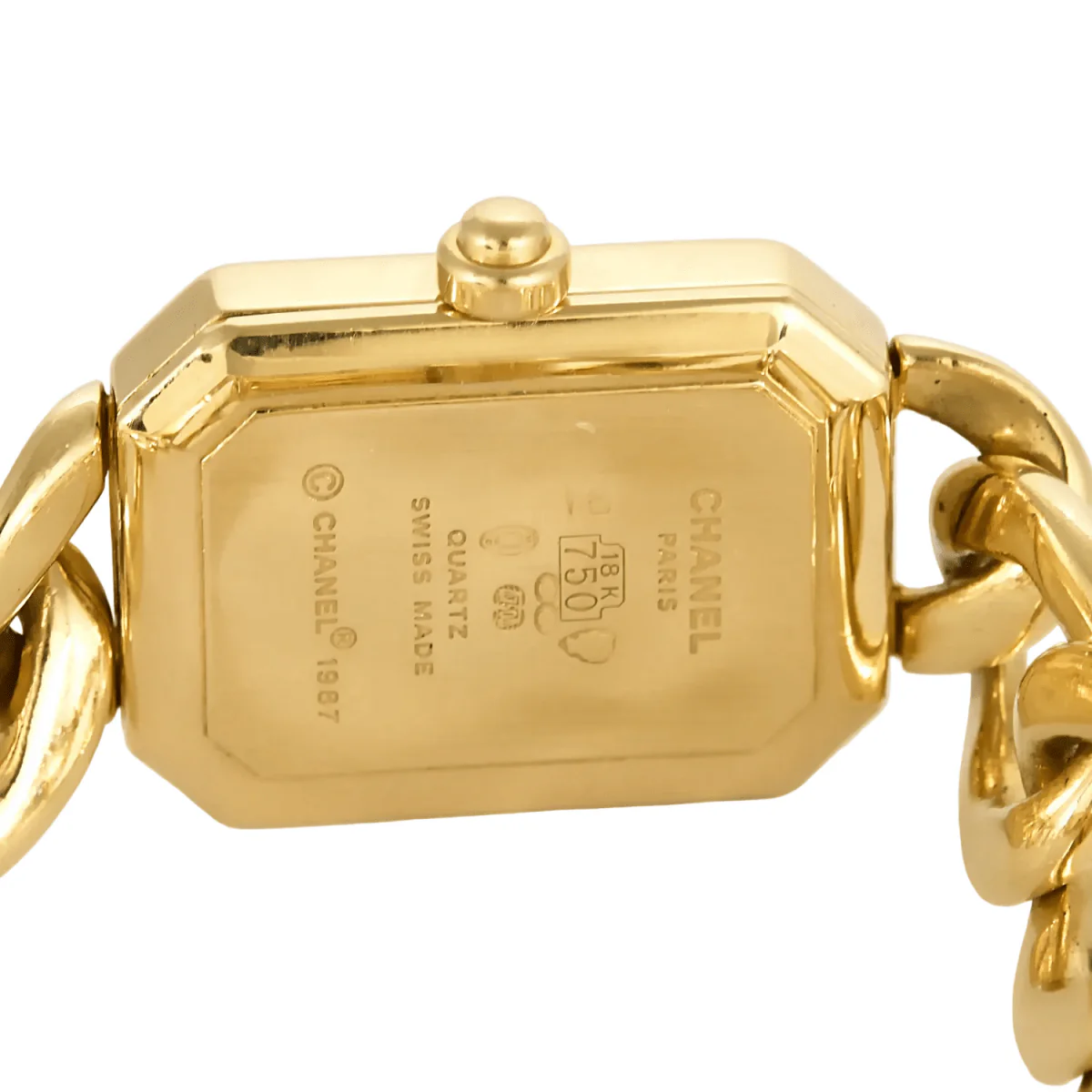 Watch CHANEL "Première" in yellow gold, steel, onyx, lacquer and quartz - Image 3
