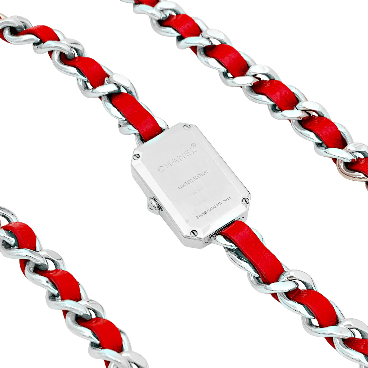 CHANEL "Première Chaîne Iconique" watch in steel, mother-of-pearl and leather - Image 4