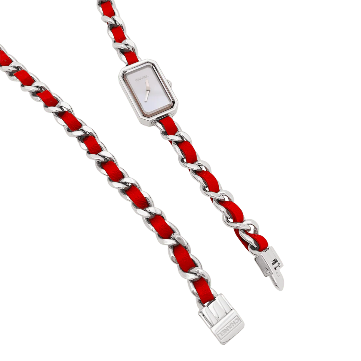 CHANEL "Première Chaîne Iconique" watch in steel, mother-of-pearl and leather - Image 5