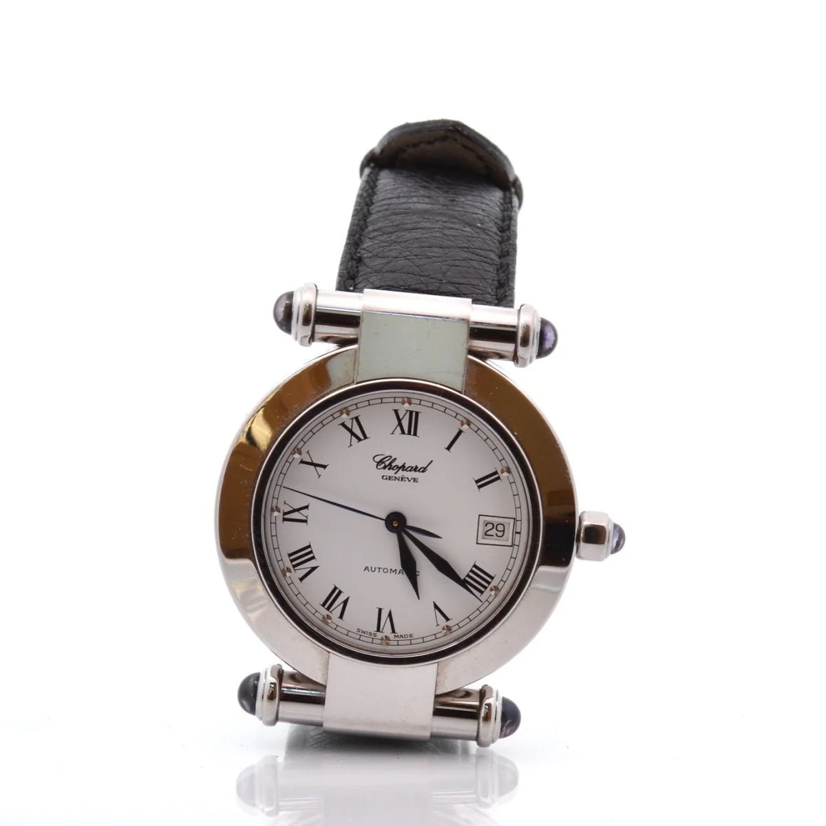Watch CHOPARD "Impériale" in leather and sapphire