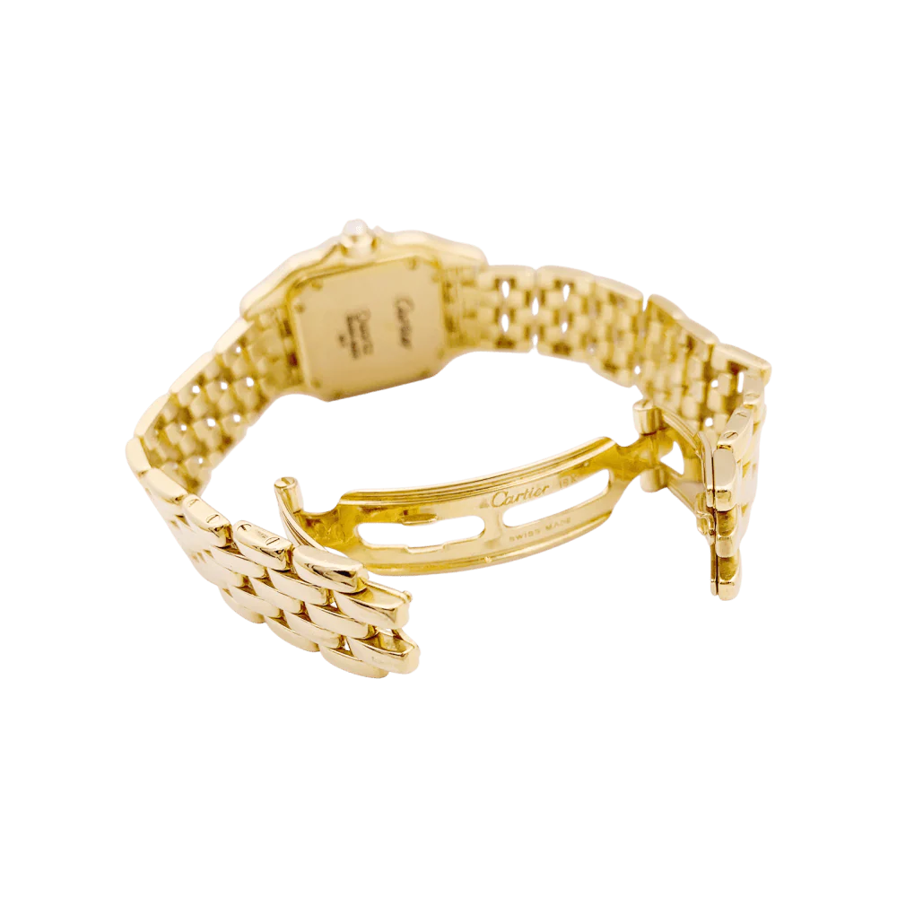 CARTIER "Panthère" Watch in Yellow gold and Diamonds - Image 4