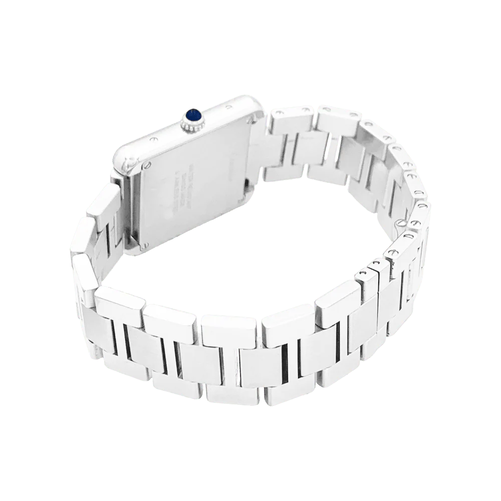 CARTIER "Tank Solo" watch in steel and silver - Image 3
