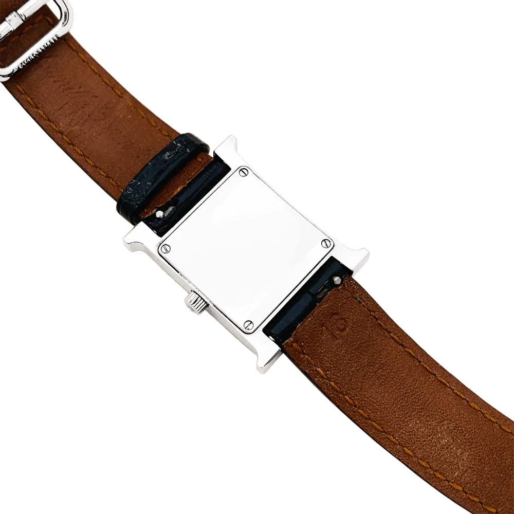 Watch HERMÈS Hour H in steel and mother-of-pearl - Image 5