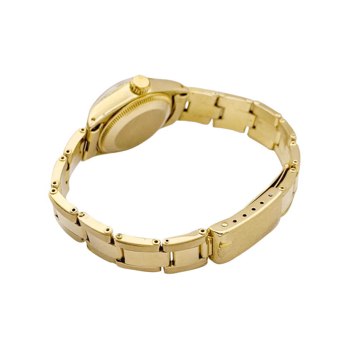 Watch ROLEX "Oyster Perpetual Datejust" in yellow gold and wood - Image 3