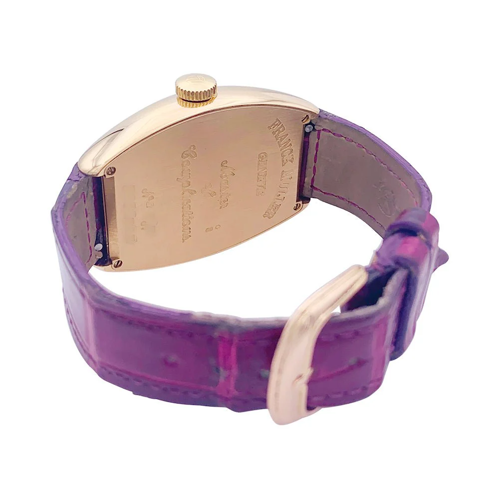 Franck Muller watch, “Master of Complications”, pink gold, leather. - Image 2