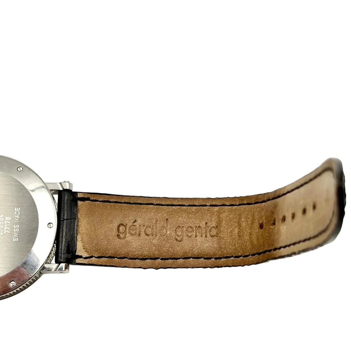 GÉRALD GENTA "Retro Classic" watch in steel and leather - Image 13