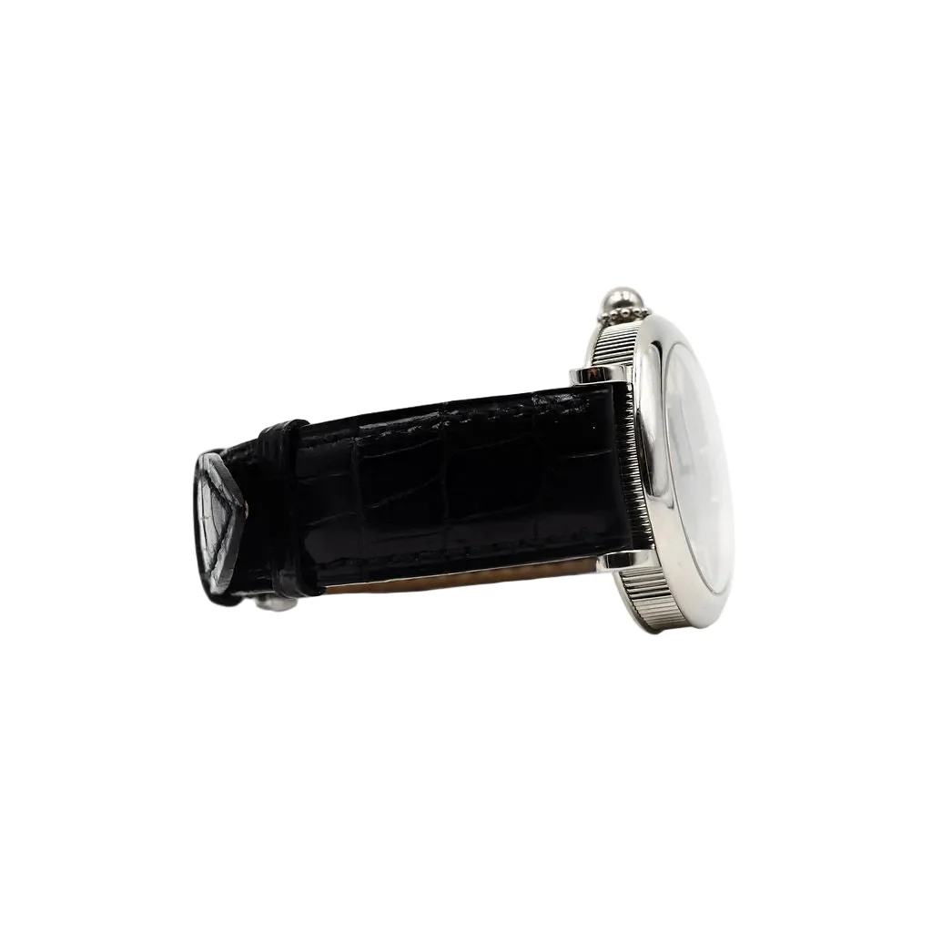 GÉRALD GENTA "Retro Classic" watch in steel and leather - Image 8
