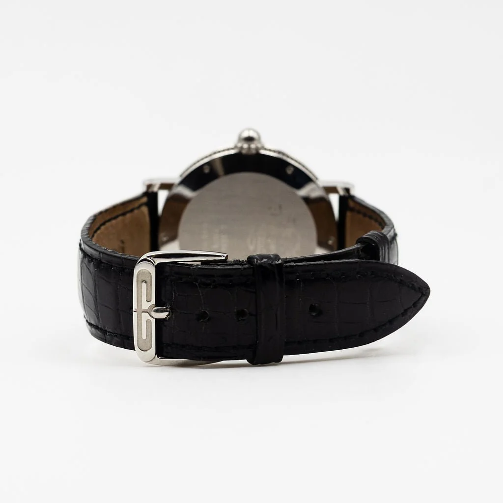GÉRALD GENTA "Retro Classic" watch in steel and leather - Image 9