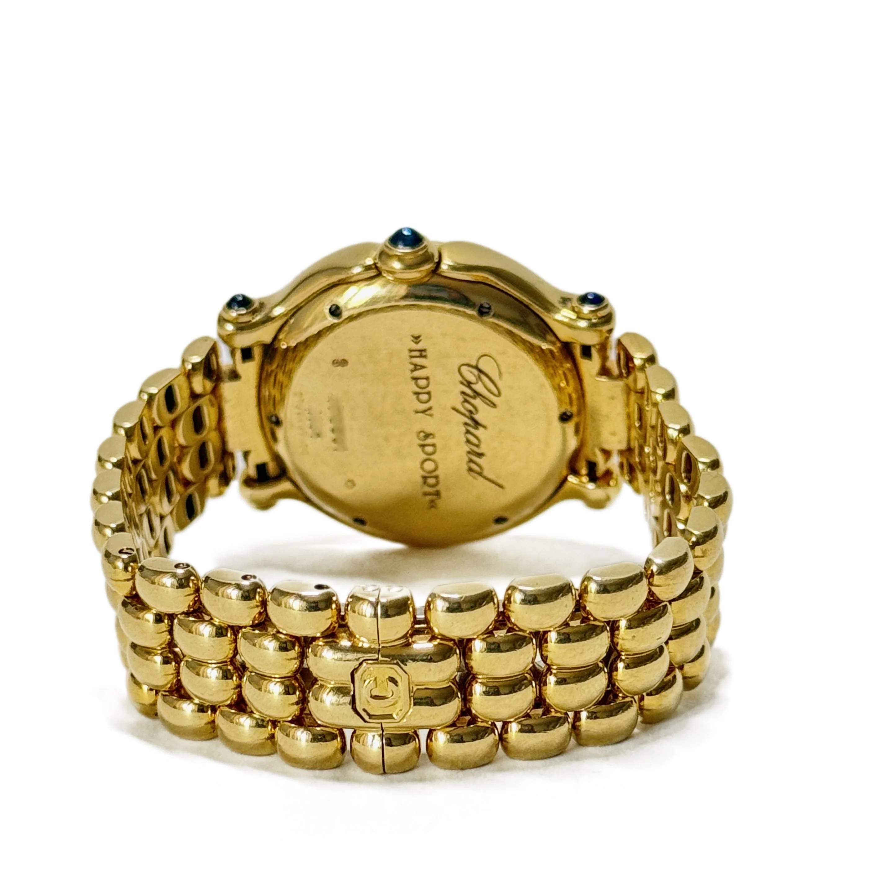 Watch CHOPARD Happy Sport in yellow gold and diamonds - Image 8