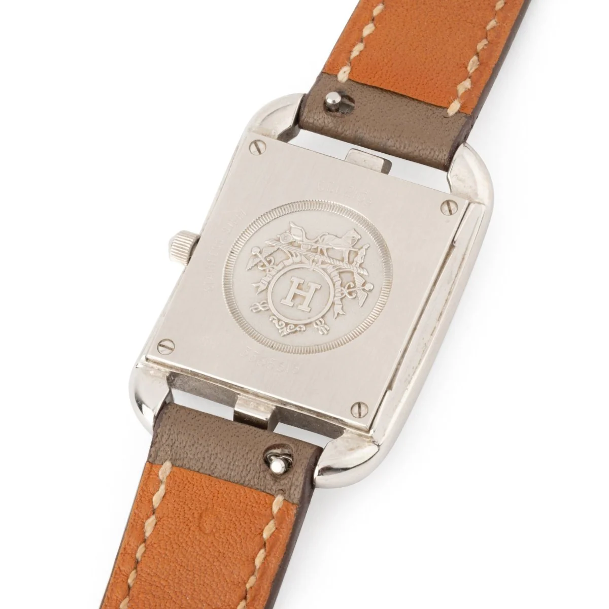 HERMÈS “Cape Cod” watch in steel and leather - Image 5