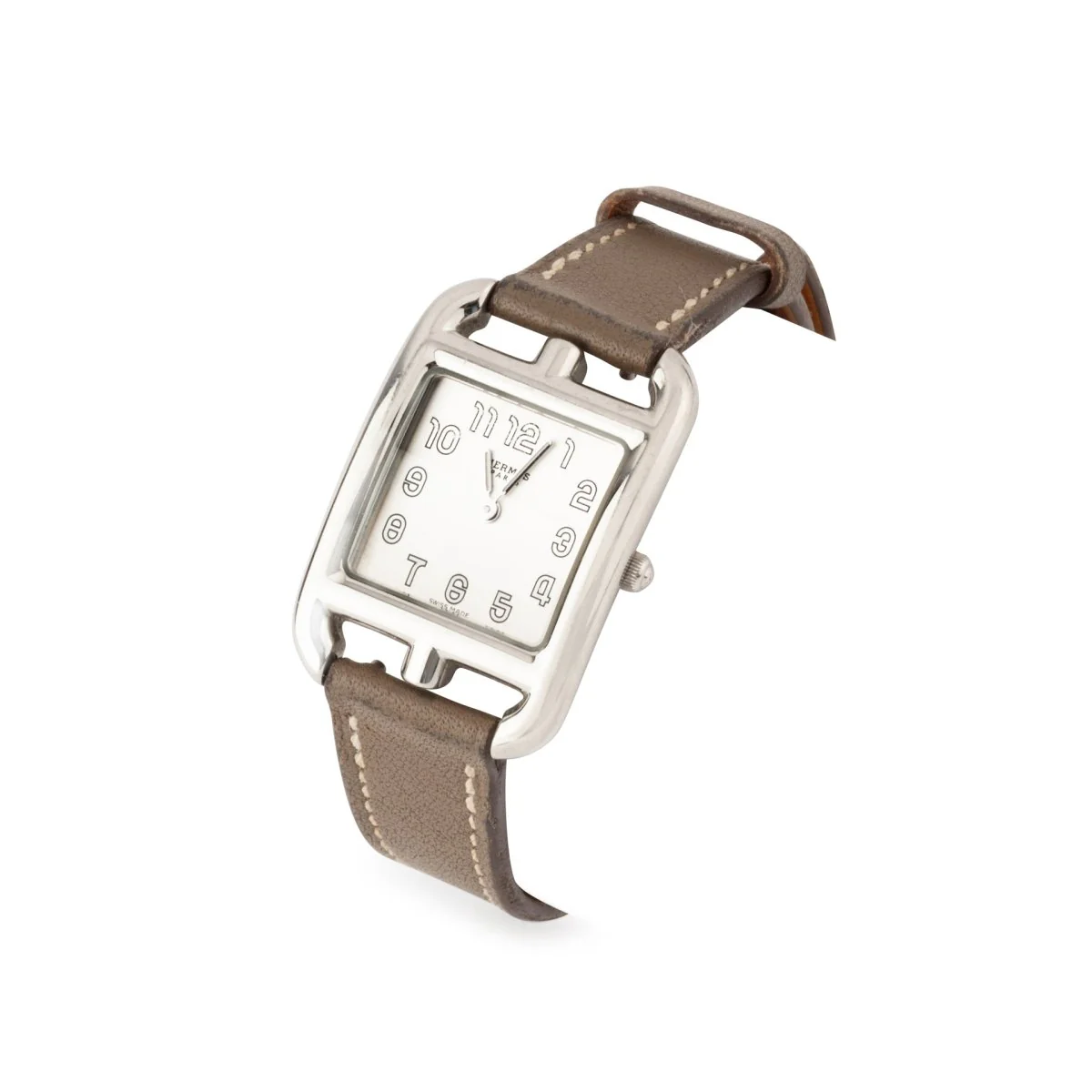 HERMÈS “Cape Cod” watch in steel and leather - Image 6