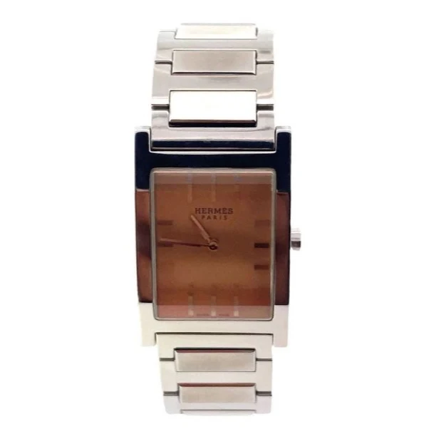HERMÈS Quartz Watch “Tandem TA1.710” in steel