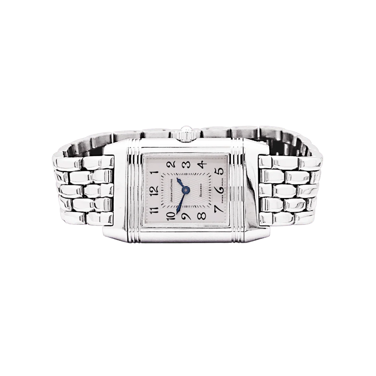 Montre JAEGER LECOULTRE "Reverso Duetto" PM en acier et diamants - Image 6