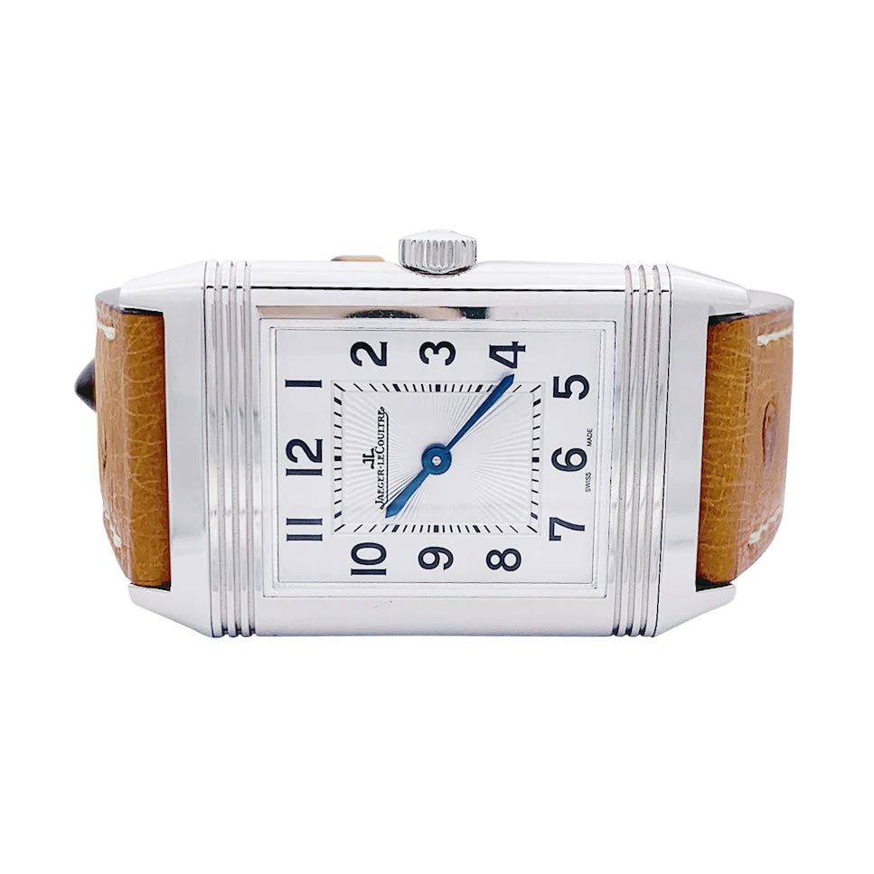 Jaeger Lecoultre watch, "Reverso Classic", steel, leather. - Image 2