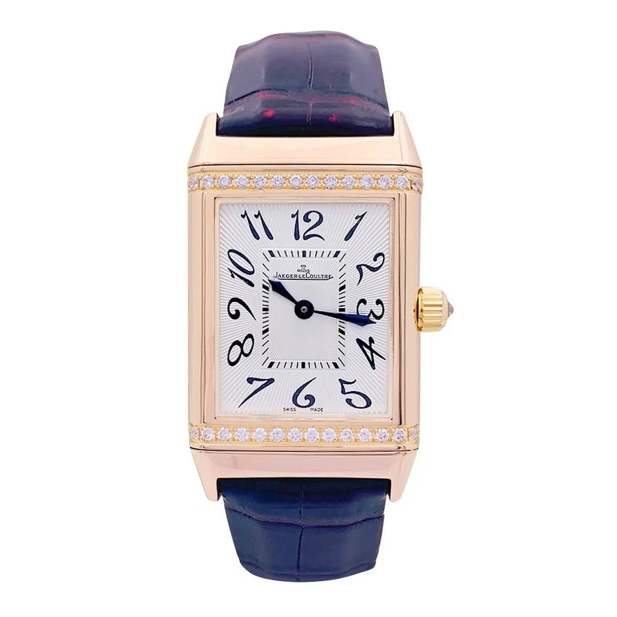JAEGER-LECOULTRE “Reverso Duetto” watch, in pink gold and diamonds