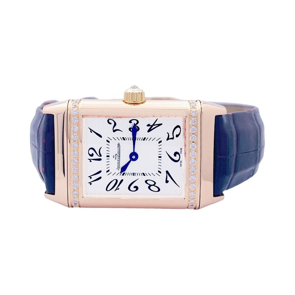 JAEGER-LECOULTRE “Reverso Duetto” watch, in pink gold and diamonds - Image 5