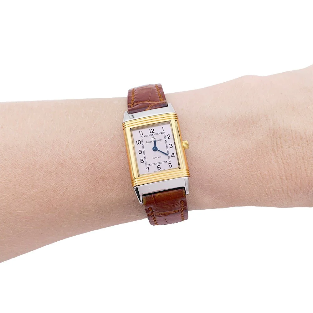 Jaeger-Lecoultre watch, "Reverso", in steel and yellow gold. - Image 6