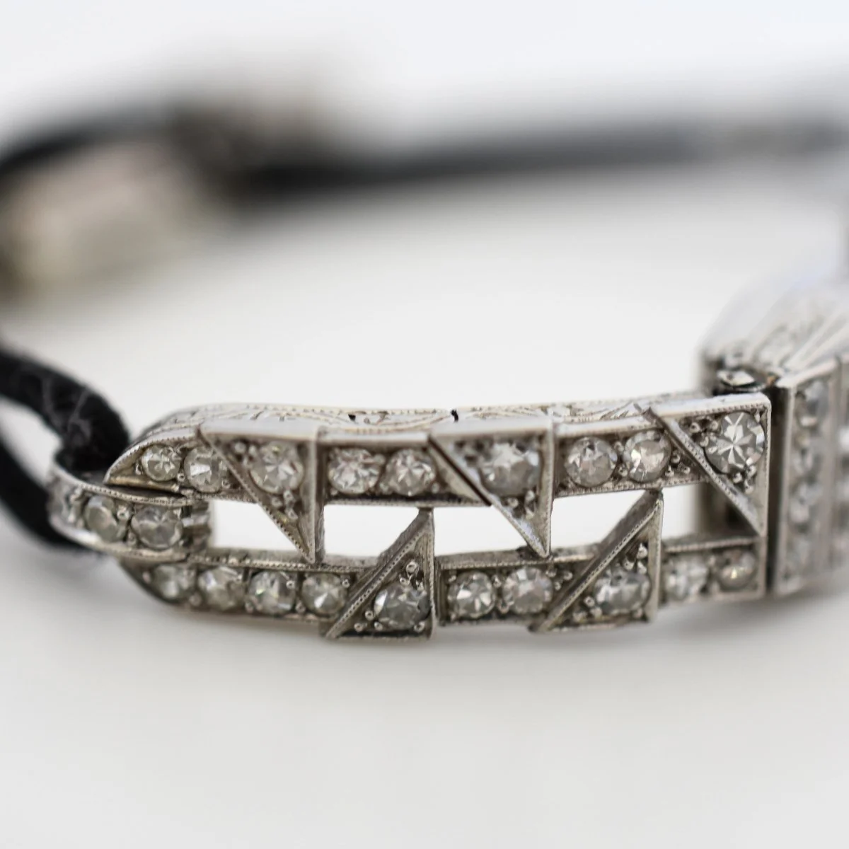 Montre LONGINES en platine, acier et diamants - Image 8