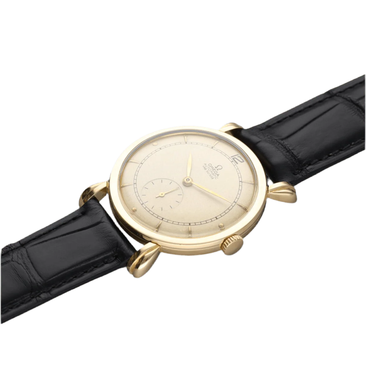 Watch OMEGA in yellow gold and leather - Image 3