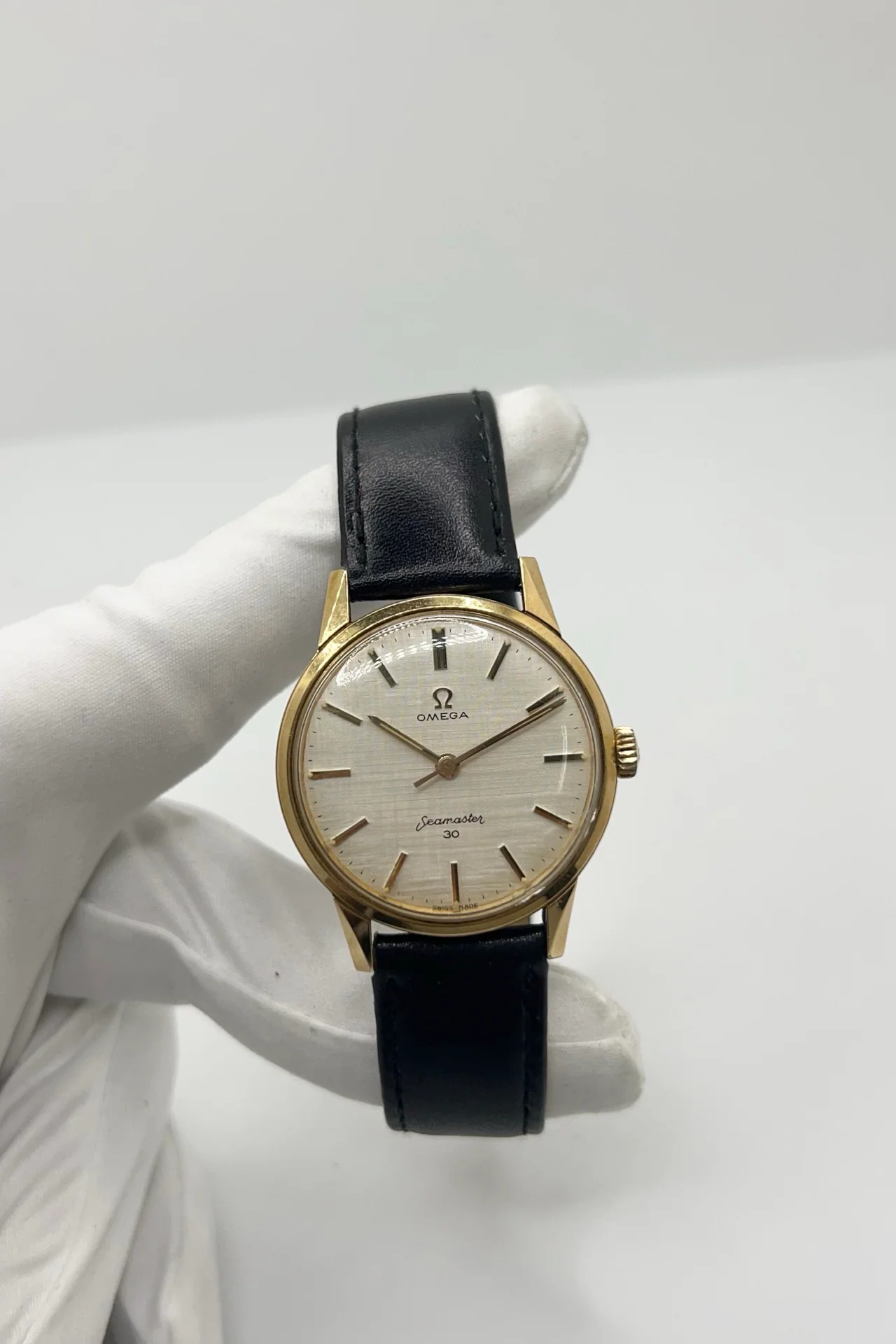 OMEGA "Seamaster 300" Watch in Stainless Steel and Leather