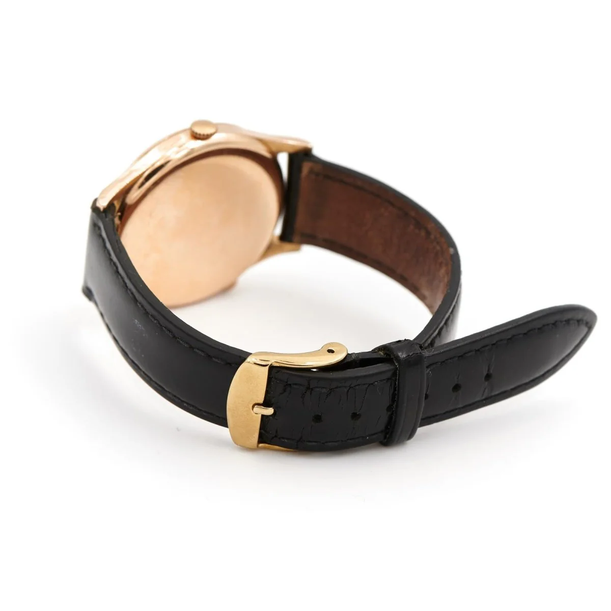 GRAND PRIX ELECTION watch in yellow gold and black leather - Image 6