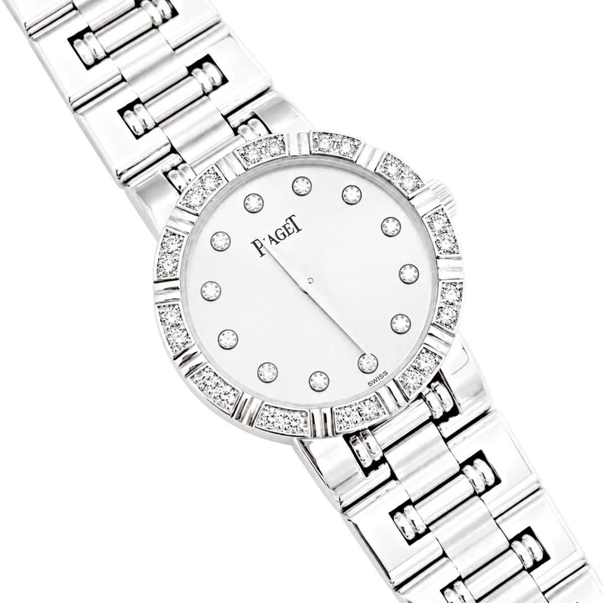 Montre PIAGET "Dancer" en or blanc et diamants - Image 7