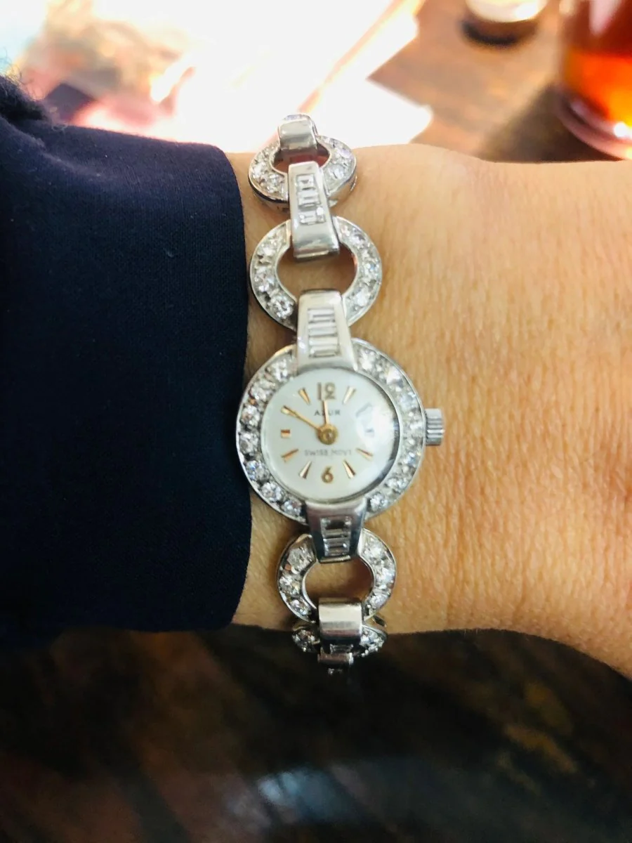 Platinum and Diamond Watch 1930 - Image 8