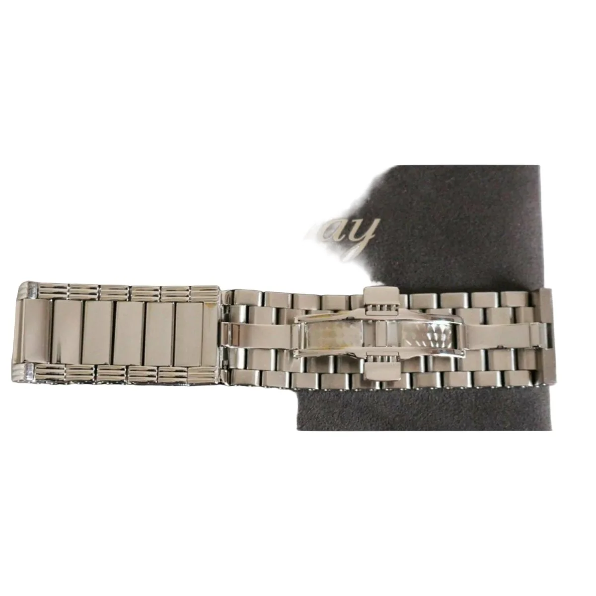 POIRAY "Ma Première Manchette" watch in steel, mother-of-pearl, quartz, and diamonds - Image 4