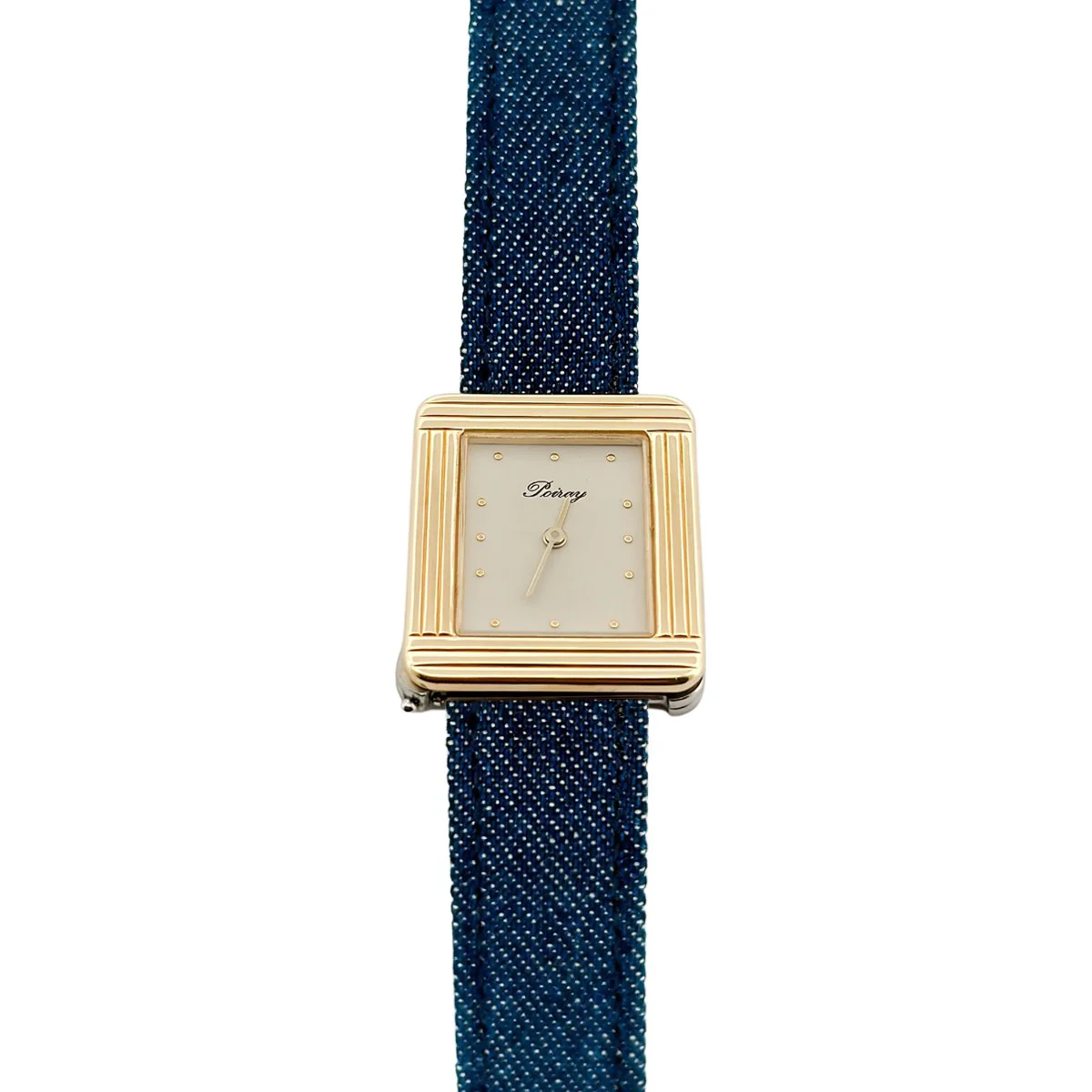 POIRAY Quartz Watch “Ma Première” in yellow gold and steel