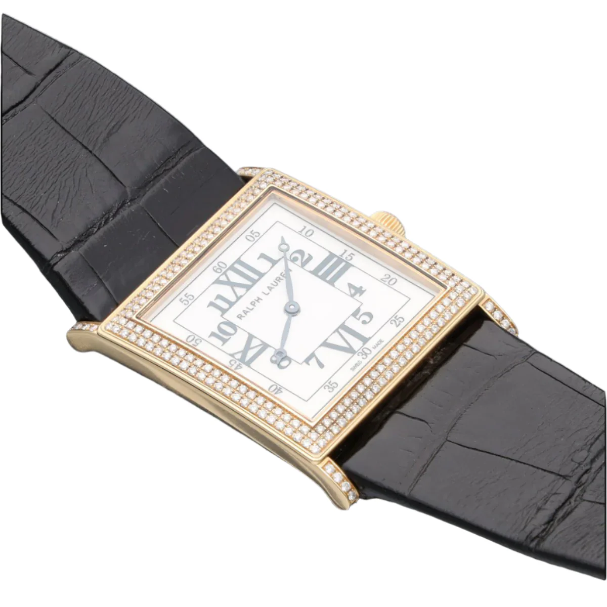 Watch RALPH LAUREN "Collection 867" in rose gold, leather and diamonds - Image 3