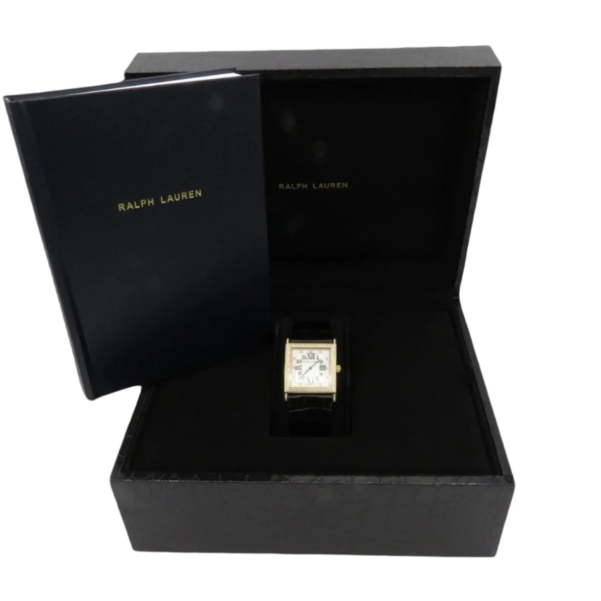 Watch RALPH LAUREN "Collection 867" in rose gold, leather and diamonds - Image 6