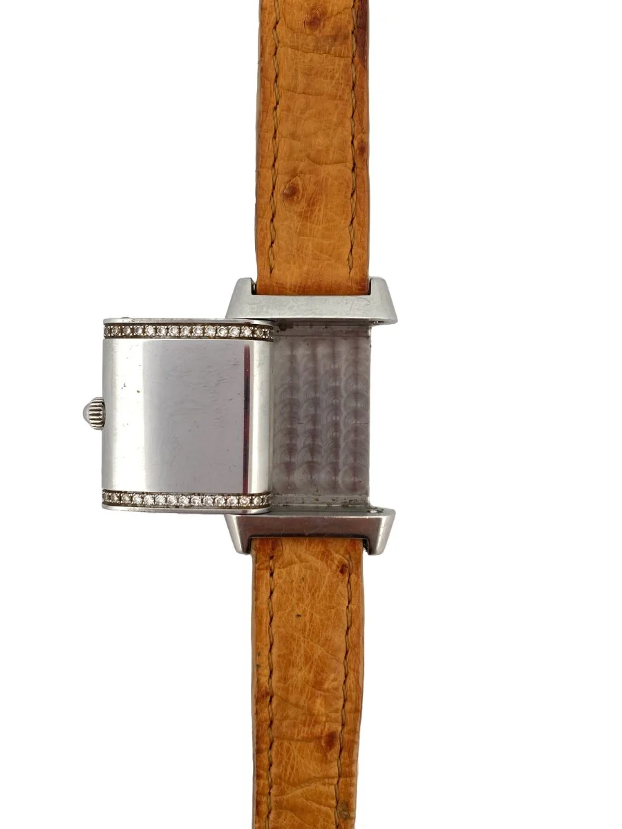 JAEGER LECOULTRE Reverso watch, “Lady Flora” in steel and diamonds - Image 3