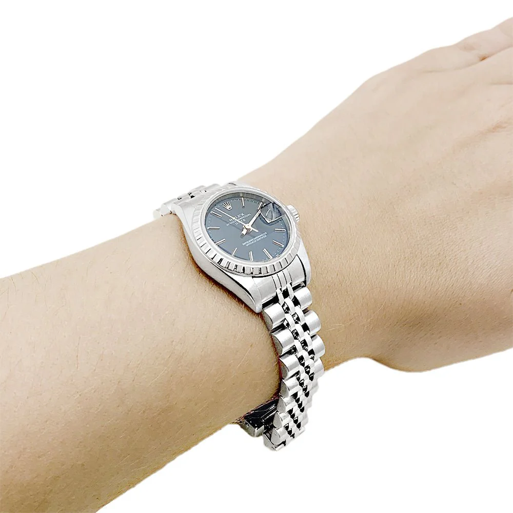 ROLEX “Oyster Perpetual Date” watch in steel - Image 7
