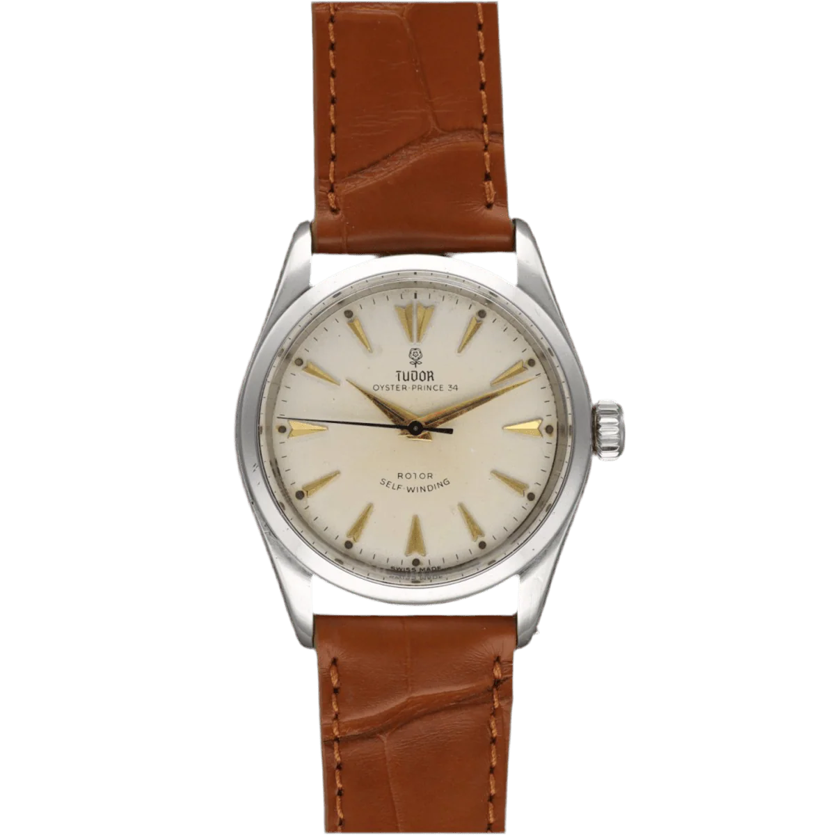 Watch TUDOR "Oyster Prince" in steel and leather