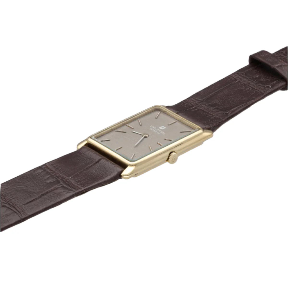 Watch Universal Geneve Men's rectangular Extraplate in 18k yellow gold circa 1975. Mechanical. ref 142200 - Image 3