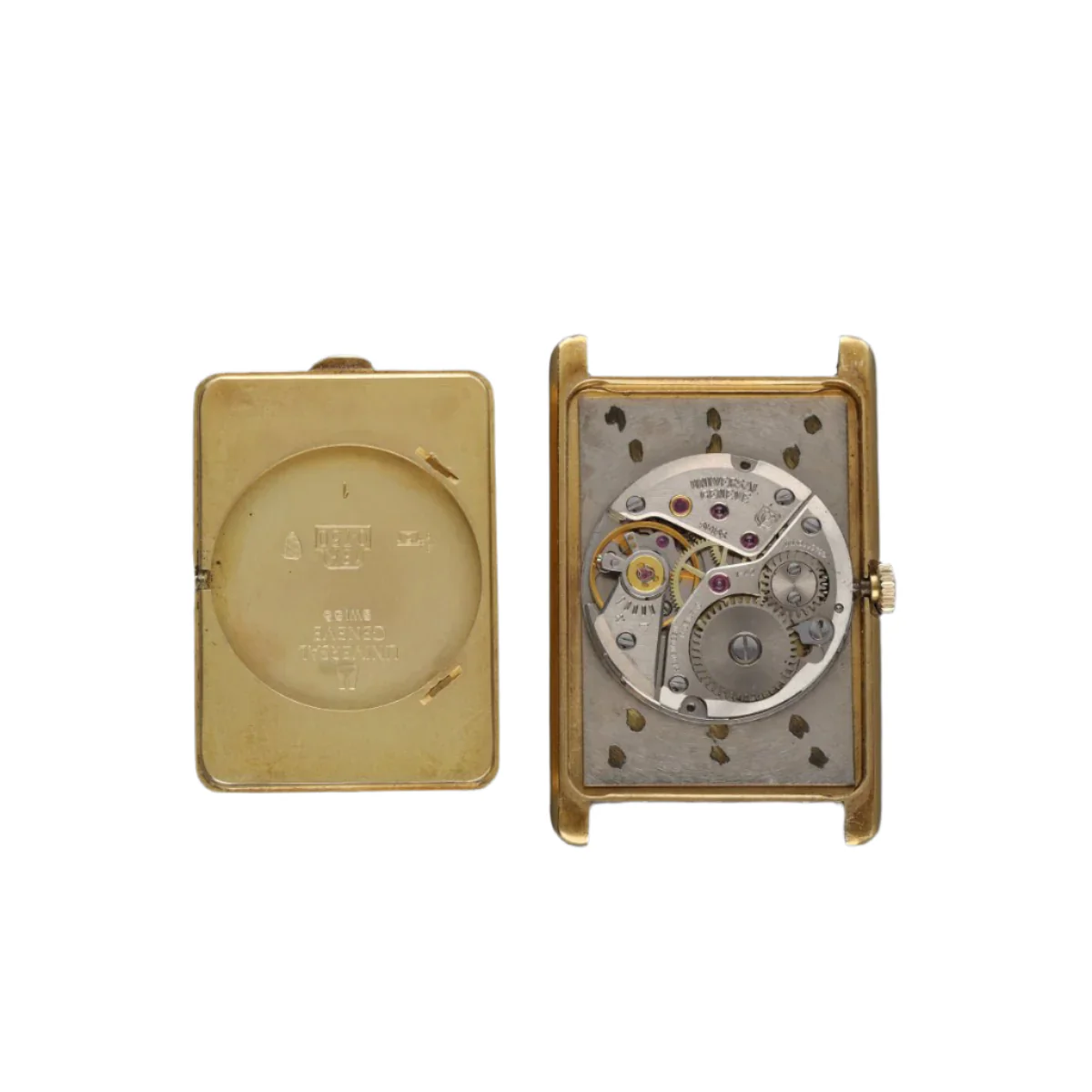 Watch Universal Geneve Men's rectangular Extraplate in 18k yellow gold circa 1975. Mechanical. ref 142200 - Image 5