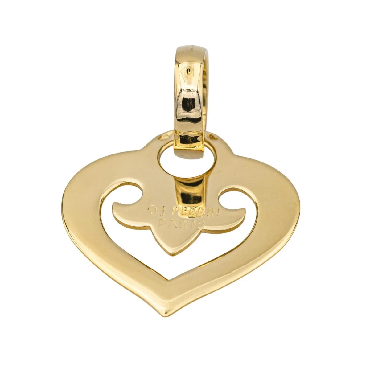 O.J. Perrin Heart Legend Pendant Yellow gold - Image 2