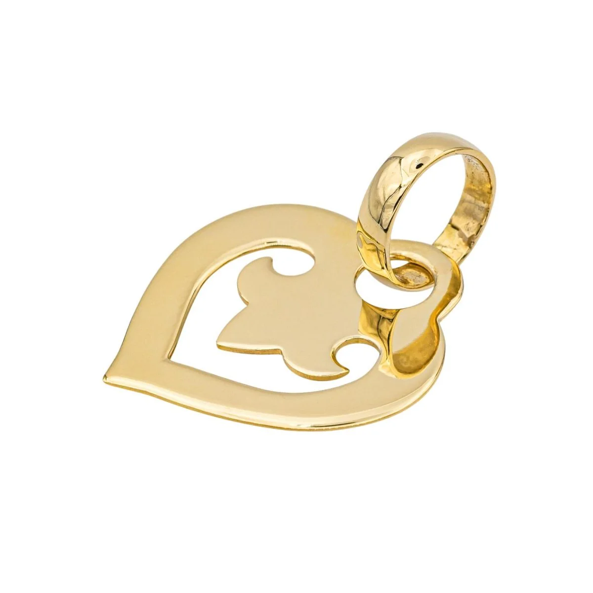 O.J. Perrin Heart Legend Pendant Yellow gold - Image 6