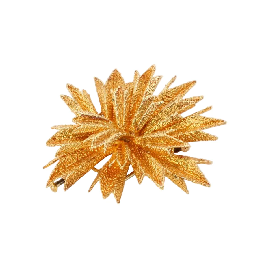OJ PERRIN Yellow Gold Star Brooch - Image 4