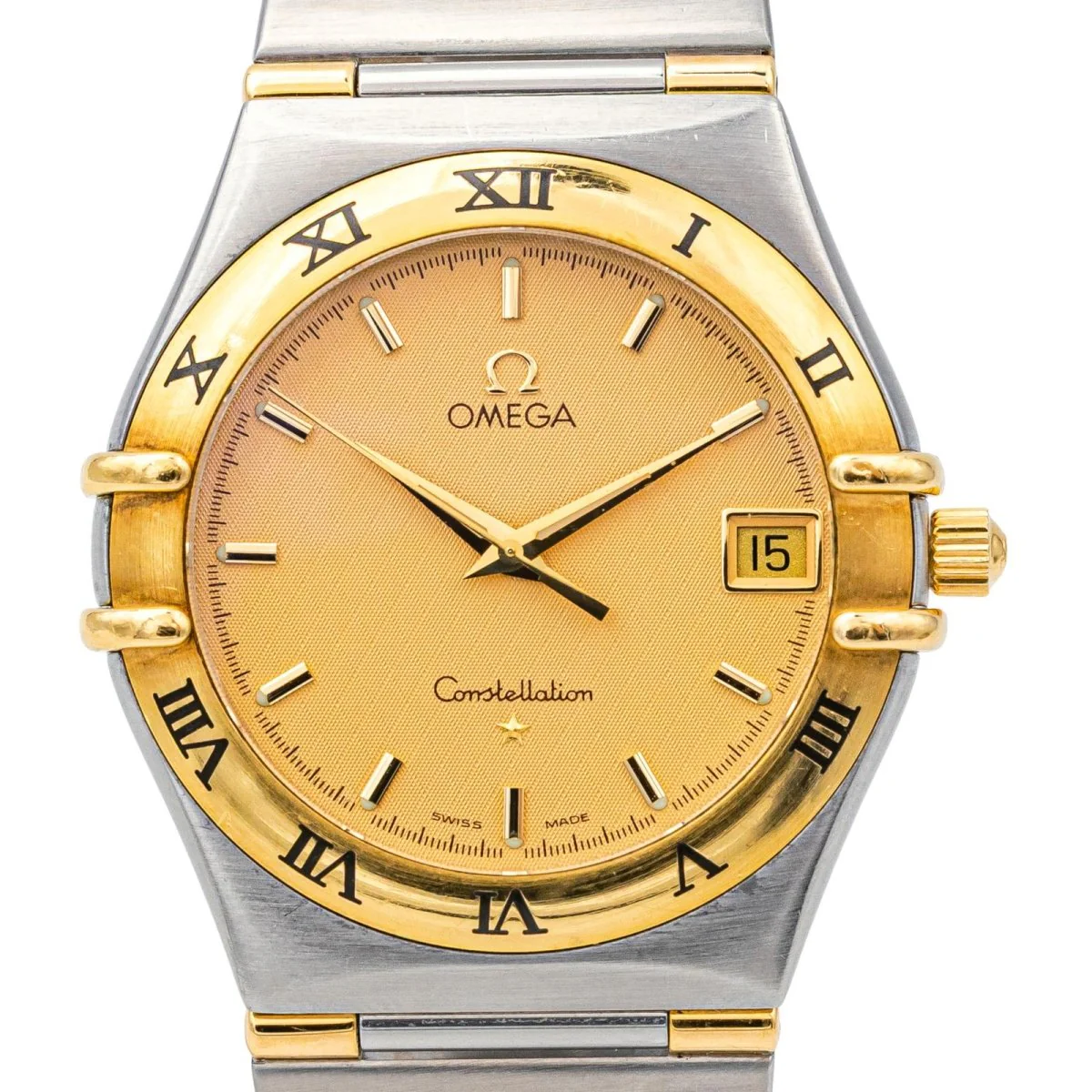 OMEGA "Constellation" watch in yellow gold, steel, quartz and sapphire - Image 3