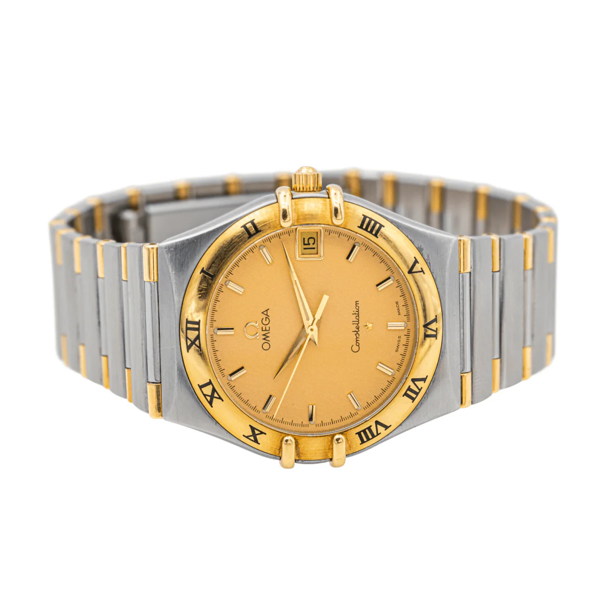 OMEGA "Constellation" watch in yellow gold, steel, quartz and sapphire - Image 5