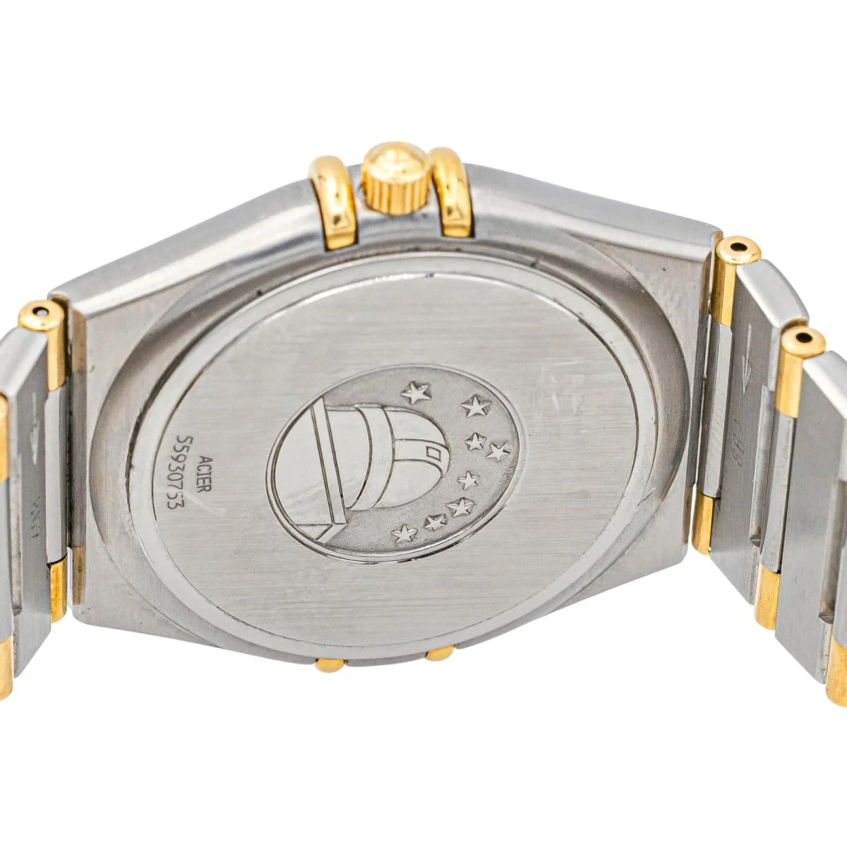 OMEGA "Constellation" watch in yellow gold, steel, quartz and sapphire - Image 6