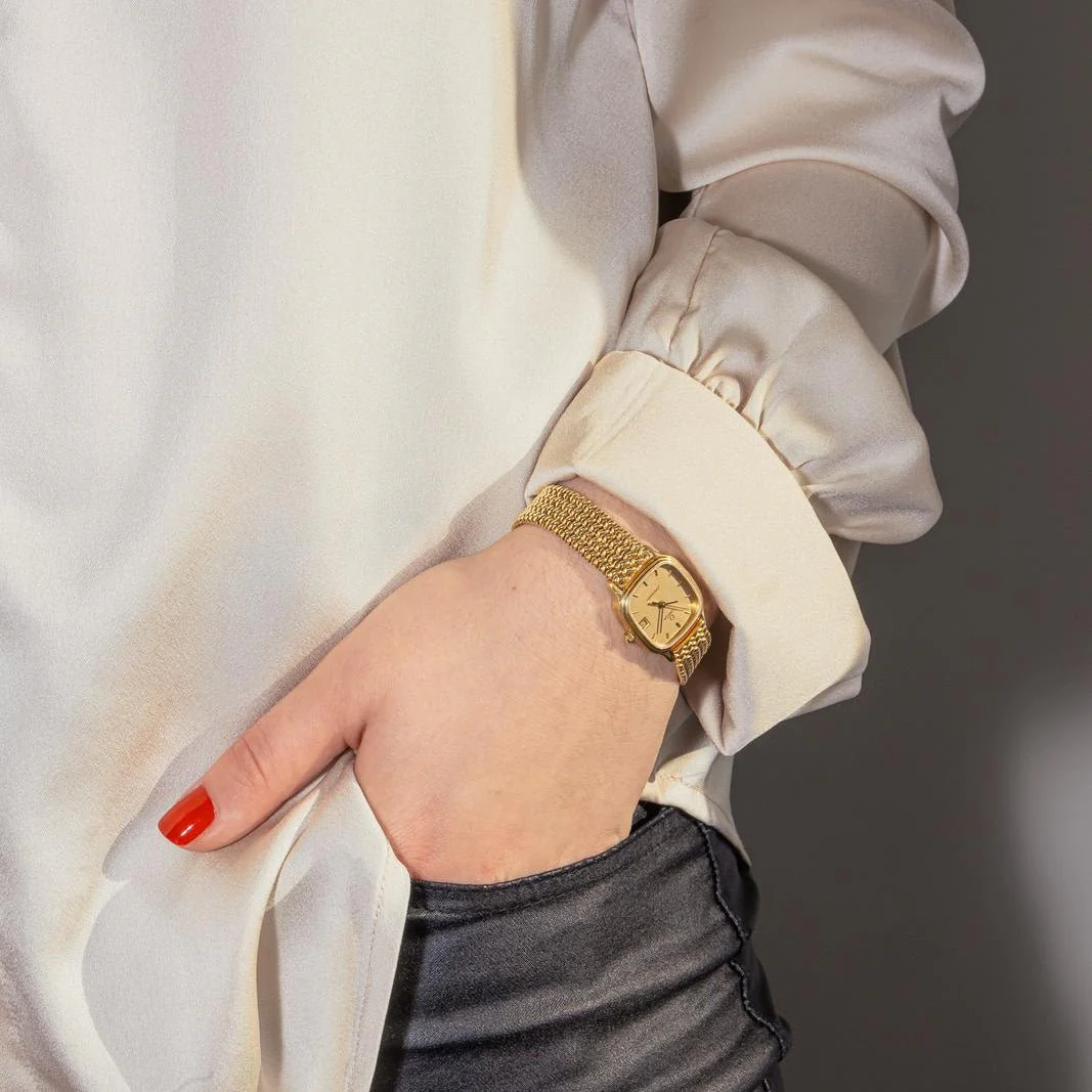 Watch OMEGA "Seamaster" in yellow gold and quartz - Image 2