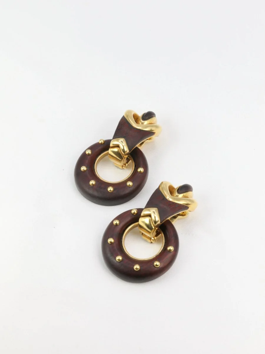 Gold earrings and Bois d’amourette - Image 4