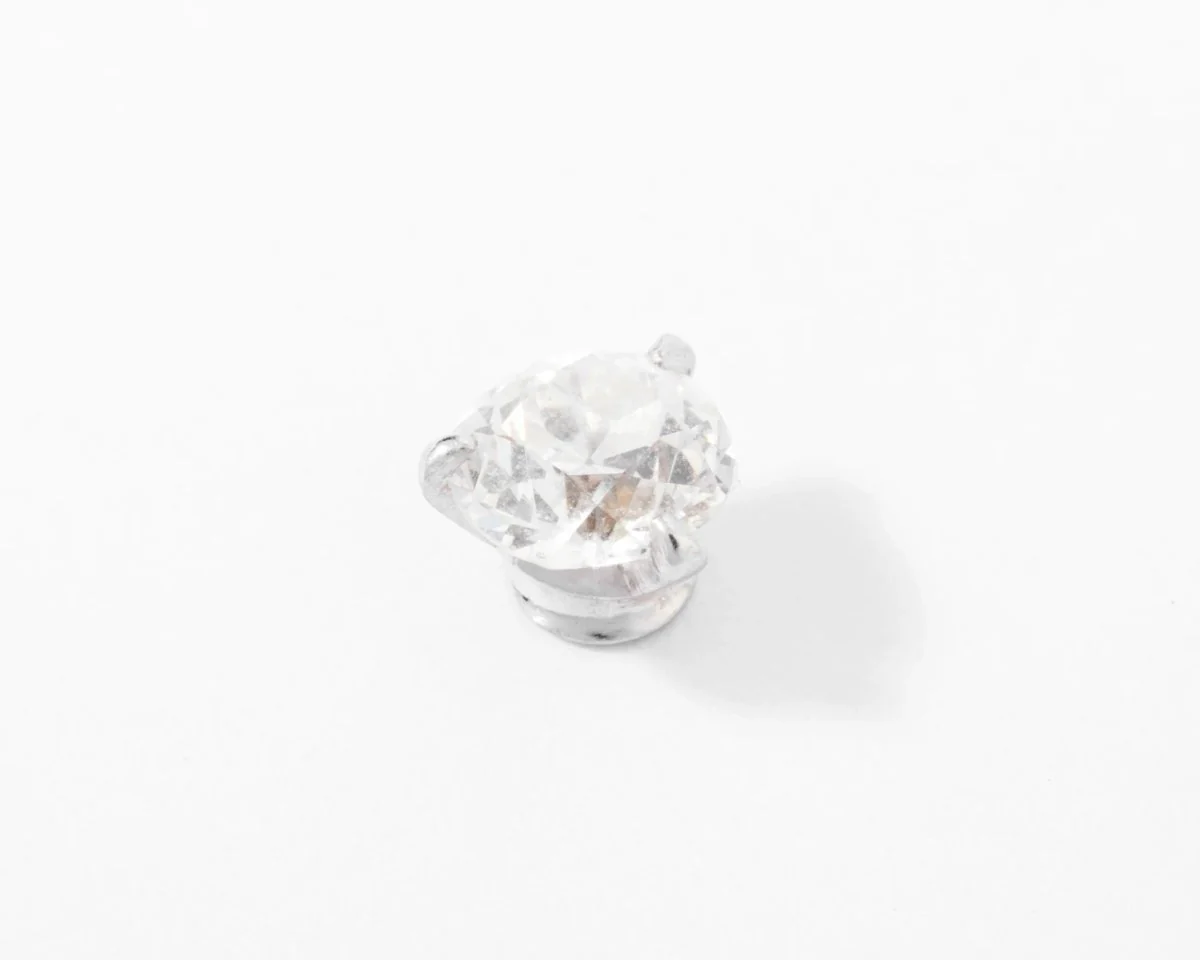 Pair of old cut diamond earrings - Image 2
