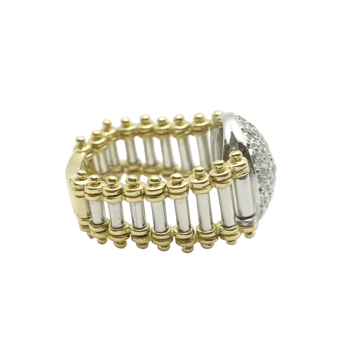 Set in white gold, yellow gold and Diamonds - Image 5